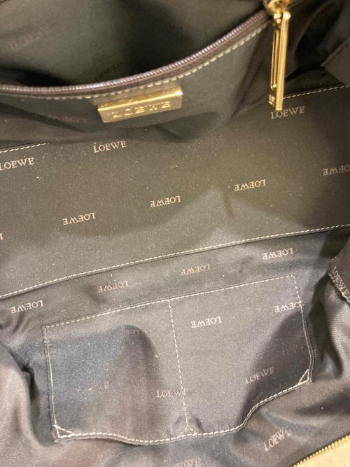 LOEWE（ロエベ）LOEWE (ロエベ) アマソナ36/アナグラムミニボストンッグ ゴールドの古着・服飾アイテム