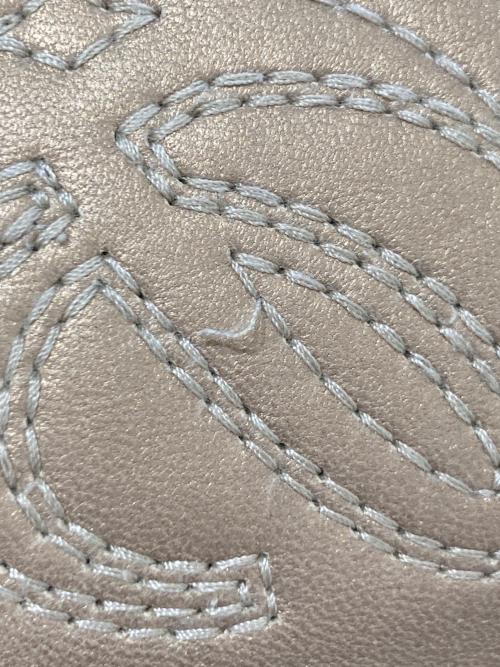 LOEWE（ロエベ）LOEWE (ロエベ) アマソナ36/アナグラムミニボストンッグ ゴールドの古着・服飾アイテム