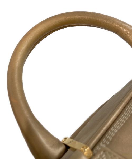 LOEWE（ロエベ）LOEWE (ロエベ) アマソナ36/アナグラムミニボストンッグ ゴールドの古着・服飾アイテム