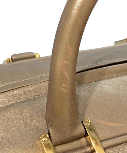 LOEWE（ロエベ）LOEWE (ロエベ) アマソナ36/アナグラムミニボストンッグ ゴールドの古着・服飾アイテム