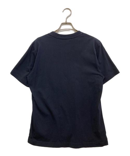 MARNI（マルニ）MARNI (マルニ) イタリックロゴTシャツ ネイビー サイズ:40の古着・服飾アイテム