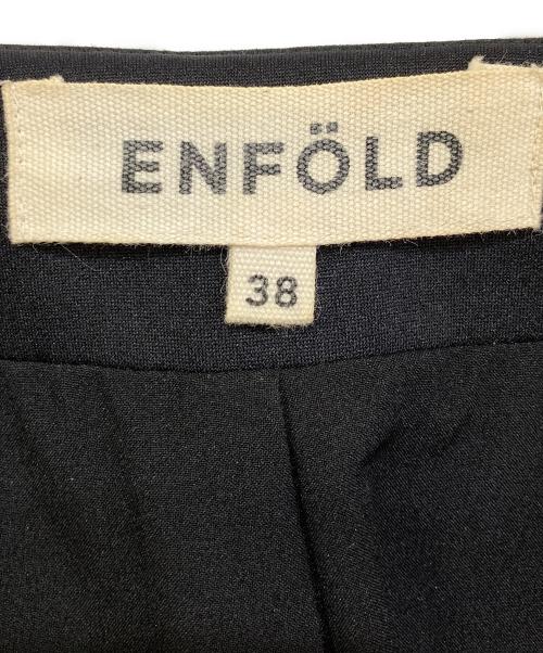 ENFOLD（エンフォルド）ENFOLD (エンフォルド) ダブルクロス ノーカラージャケット 3008S230-0470 ブラック サイズ:38の古着・服飾アイテム