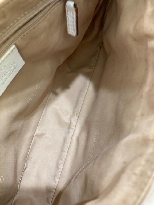 GUCCI（グッチ）GUCCI (グッチ) バンブー GGキャンバス ワンショルダーバッグ　001.3870 アイボリーの古着・服飾アイテム