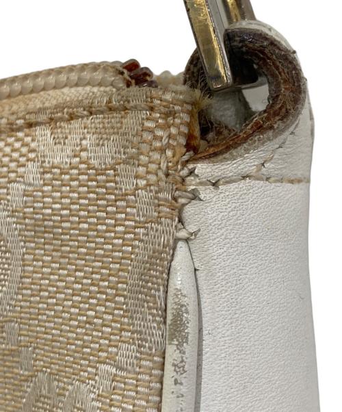 GUCCI（グッチ）GUCCI (グッチ) バンブー GGキャンバス ワンショルダーバッグ　001.3870 アイボリーの古着・服飾アイテム