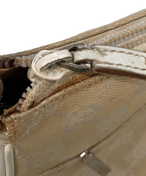 GUCCI（グッチ）GUCCI (グッチ) バンブー GGキャンバス ワンショルダーバッグ　001.3870 アイボリーの古着・服飾アイテム