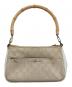GUCCI（グッチ）の古着「バンブー GGキャンバス ワンショルダーバッグ　001.3870」｜アイボリー