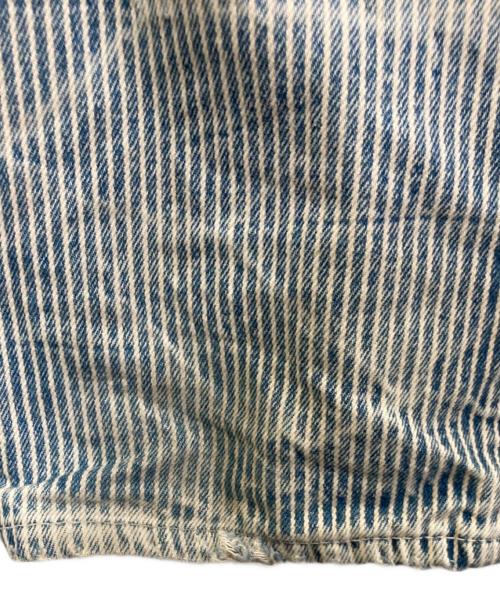 NUMBER (N)INE（ナンバーナイン）NUMBER (N)INE (ナンバーナイン) 08ss アタリ加工ヒッコリーパンツ インディゴ サイズ:3の古着・服飾アイテム