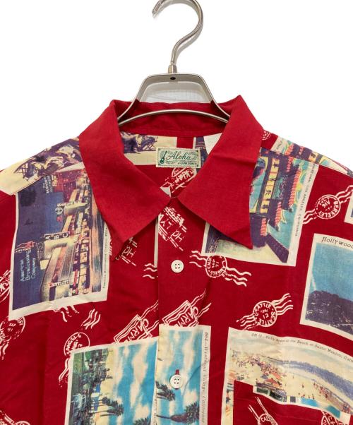 Sun Surf（サンサーフ）Sun Surf (サンサーフ) アロハシャツ　511-M32426 レッド サイズ:Lの古着・服飾アイテム