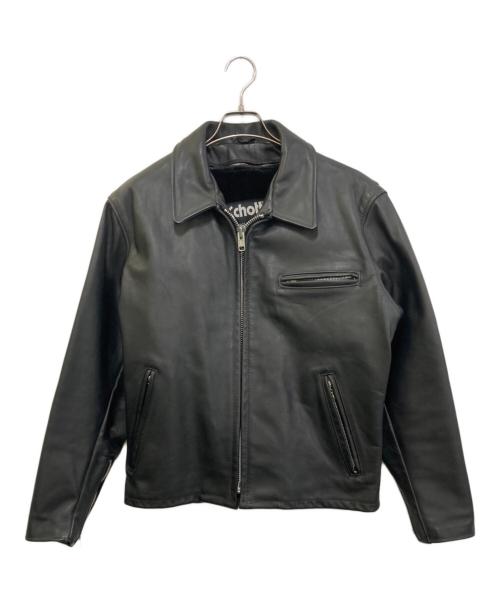 Schott（ショット）Schott (ショット) シングルレザージャケット ブラック サイズ:42の古着・服飾アイテム