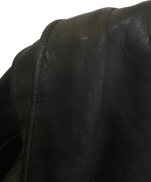 Schott（ショット）Schott (ショット) シングルレザージャケット ブラック サイズ:42の古着・服飾アイテム