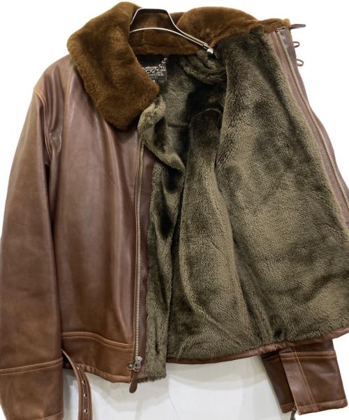 BUZZ RICKSON'S（バズリクソンズ）BUZZ RICKSON'S (バズリクソンズ) B-2 襟ボア ホースハイド レザー フライト ジャケット ブラウン サイズ:38の古着・服飾アイテム