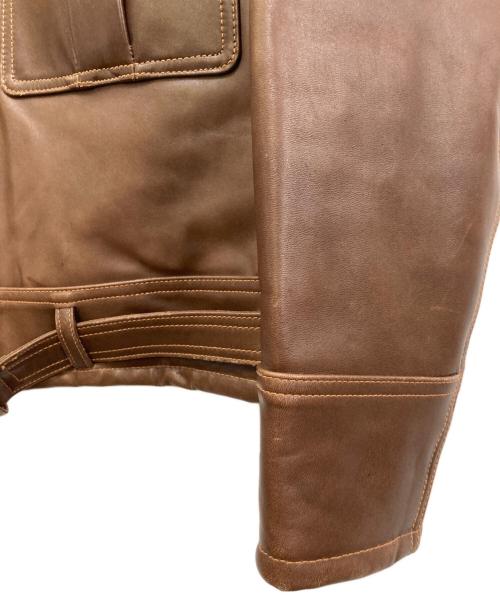 BUZZ RICKSON'S（バズリクソンズ）BUZZ RICKSON'S (バズリクソンズ) B-2 襟ボア ホースハイド レザー フライト ジャケット ブラウン サイズ:38の古着・服飾アイテム