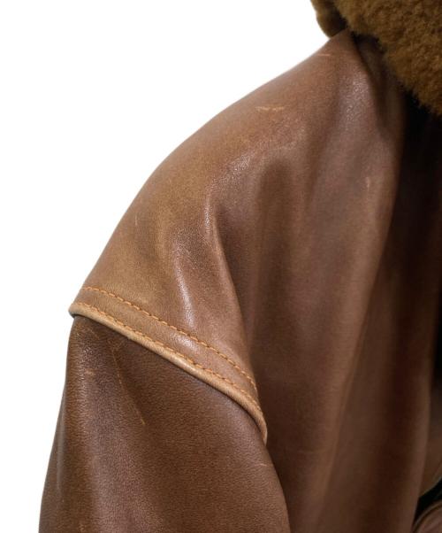 BUZZ RICKSON'S（バズリクソンズ）BUZZ RICKSON'S (バズリクソンズ) B-2 襟ボア ホースハイド レザー フライト ジャケット ブラウン サイズ:38の古着・服飾アイテム