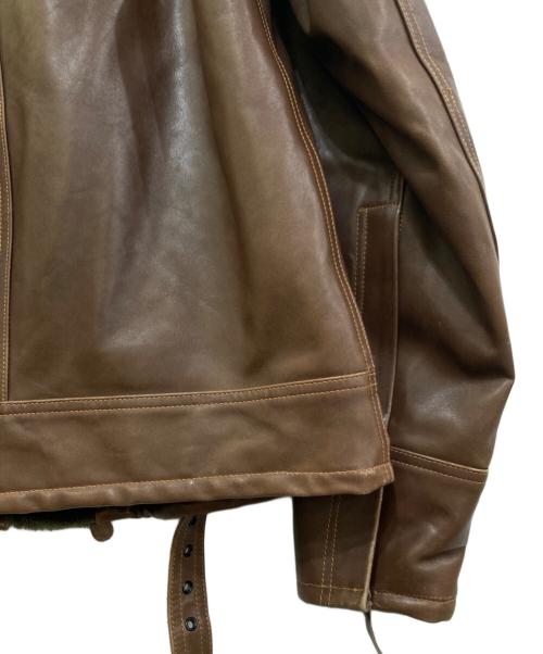 BUZZ RICKSON'S（バズリクソンズ）BUZZ RICKSON'S (バズリクソンズ) B-2 襟ボア ホースハイド レザー フライト ジャケット ブラウン サイズ:38の古着・服飾アイテム