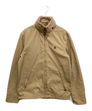 ポロバイラルフローレン フーデッド ブルゾン XL ベージュ ジャケット メンズ 中古・古着通販】POLO RALPH LAUREN (ポロ・ラルフローレン) ジップ