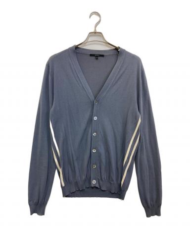 【未使用タグ付】GUCCI グッチ シルク100％ カーディガン 青 52 XL 中古・古着通販】GUCCI (グッチ) ニットカーディガン ブルー サイズ:M
