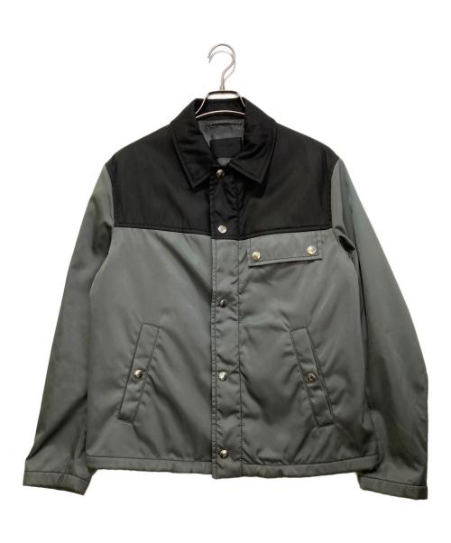 PRADA（プラダ）PRADA (プラダ) ナイロン中綿コーチジャケット ブラック サイズ:Mの古着・服飾アイテム