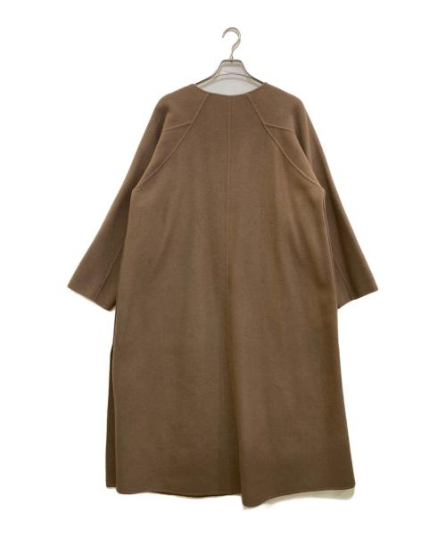 Spick and Span（スピック＆スパン）Spick and Span (スピック＆スパン) ハイスリットロングリバーコート ブラウン サイズ:38の古着・服飾アイテム
