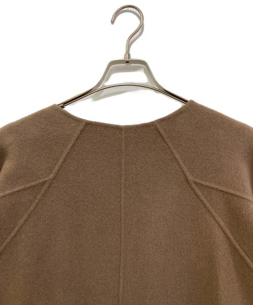 Spick and Span（スピック＆スパン）Spick and Span (スピック＆スパン) ハイスリットロングリバーコート ブラウン サイズ:38の古着・服飾アイテム