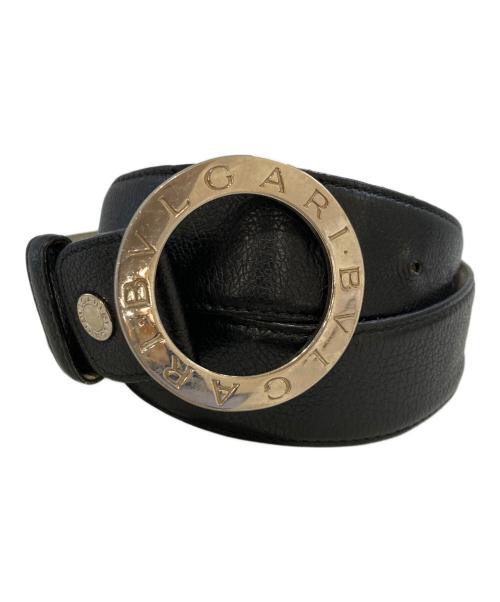 BVLGARI（ブルガリ）BVLGARI (ブルガリ) レザーベルト ブラックの古着・服飾アイテム