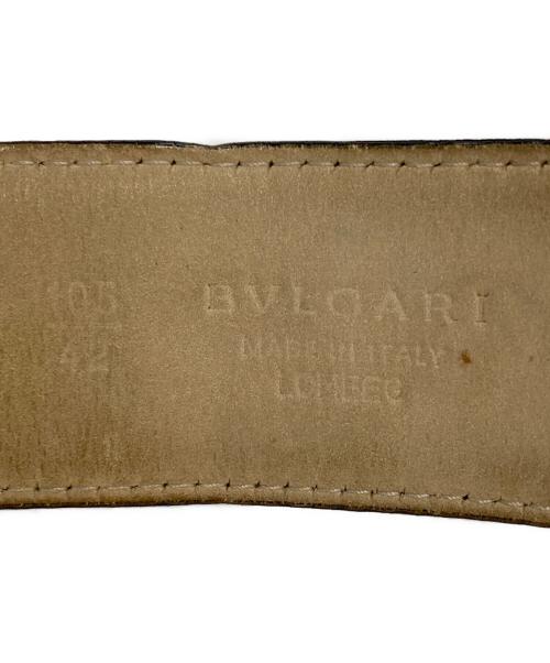 BVLGARI（ブルガリ）BVLGARI (ブルガリ) レザーベルト ブラックの古着・服飾アイテム