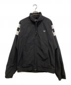 FRED PERRYフレッドペリー）の古着「Nylon Performance Full-Zip Track Jacket」｜ブラック