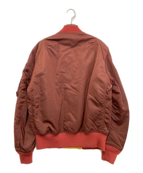 DIESEL（ディーゼル）DIESEL (ディーゼル) J-FIGHTERS-NW ダメージ加工リバーシブルボンバージャケット　A06290 レッド サイズ:Mの古着・服飾アイテム