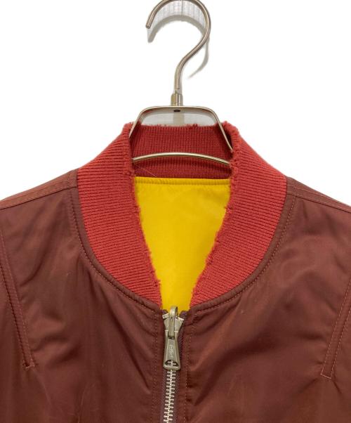 DIESEL（ディーゼル）DIESEL (ディーゼル) J-FIGHTERS-NW ダメージ加工リバーシブルボンバージャケット　A06290 レッド サイズ:Mの古着・服飾アイテム