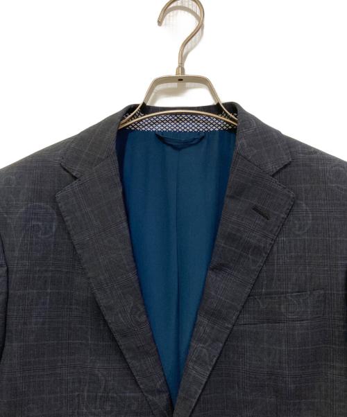 ETRO（エトロ）ETRO (エトロ) ウールシルクテーラードジャケット　132-11834-2512 グレー サイズ:46の古着・服飾アイテム