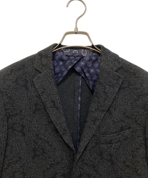ETRO（エトロ）ETRO (エトロ) ペイズリー柄ウールテーラードジャケット　141-10835-4469 グレー サイズ:46の古着・服飾アイテム