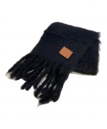 LOEWE（ロエベ）の古着「モヘヤマフラー　A-28003861」｜ブラック