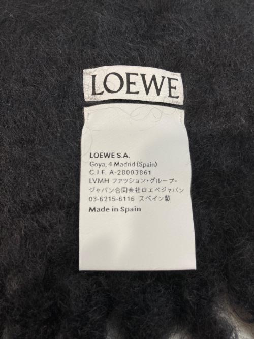 LOEWE（ロエベ）LOEWE (ロエベ) モヘヤマフラー　A-28003861 ブラックの古着・服飾アイテム