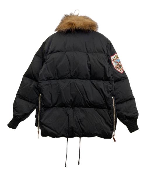 DSQUARED2（ディースクエアード）DSQUARED2 (ディースクエアード) フライトダウンジャケット ブラック サイズ:Lの古着・服飾アイテム