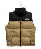 THE NORTH FACEザ ノース フェイス）の古着「ヌプシベスト」｜ブラック×ベージュ