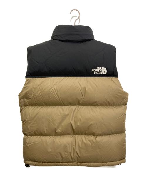 THE NORTH FACE（ザ ノース フェイス）THE NORTH FACE (ザ ノース フェイス) ヌプシベスト ブラック×ベージュ サイズ:Lの古着・服飾アイテム