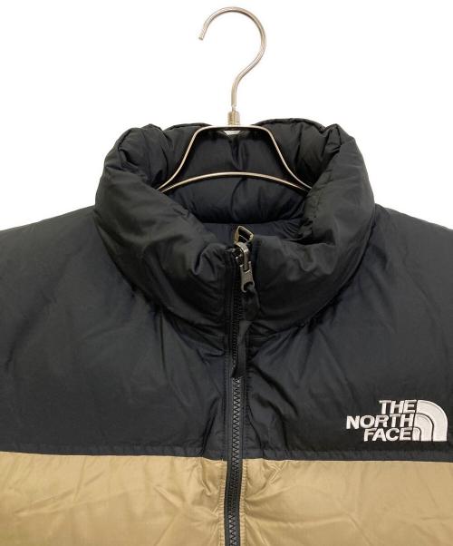 THE NORTH FACE（ザ ノース フェイス）THE NORTH FACE (ザ ノース フェイス) ヌプシベスト ブラック×ベージュ サイズ:Lの古着・服飾アイテム