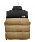 THE NORTH FACE (ザ ノース フェイス) ヌプシベスト ブラック×ベージュ サイズ:L：12000円