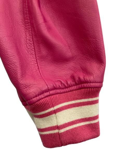 AVIREX（アヴィレックス）AVIREX (アヴィレックス) LIGHT SIGNATURE VARSITY JACKET 783-3950007 ピンク サイズ:XLの古着・服飾アイテム
