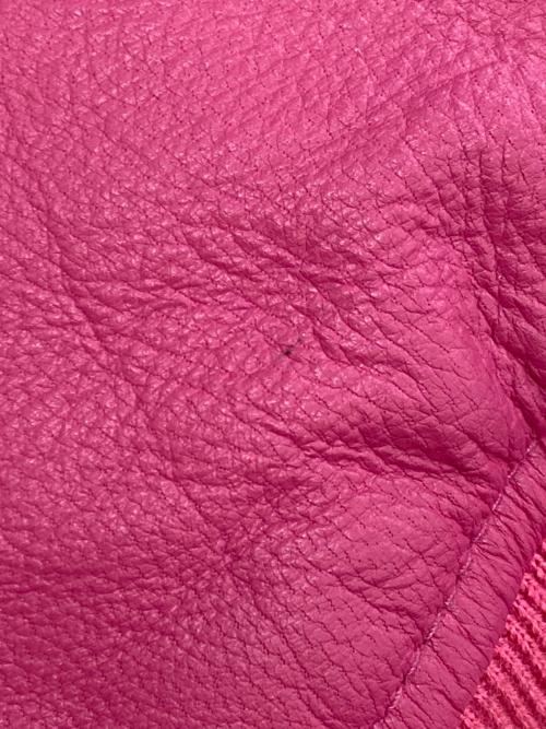 AVIREX（アヴィレックス）AVIREX (アヴィレックス) LIGHT SIGNATURE VARSITY JACKET 783-3950007 ピンク サイズ:XLの古着・服飾アイテム