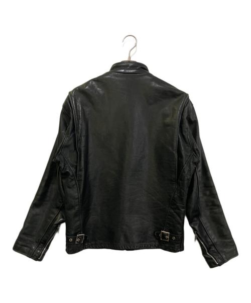 Schott（ショット）Schott (ショット) カウハイドシングルライダースジャケット 141 ブラック サイズ:38の古着・服飾アイテム