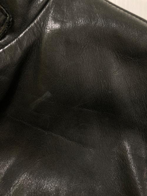 Schott（ショット）Schott (ショット) カウハイドシングルライダースジャケット 141 ブラック サイズ:38の古着・服飾アイテム