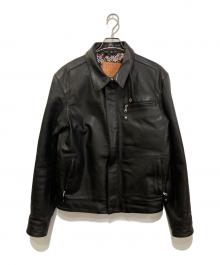 DEGNER×GUSSAN×TEAM MATAGARI 跨（デグナー）の古着「カウレザージャケット」｜ブラック