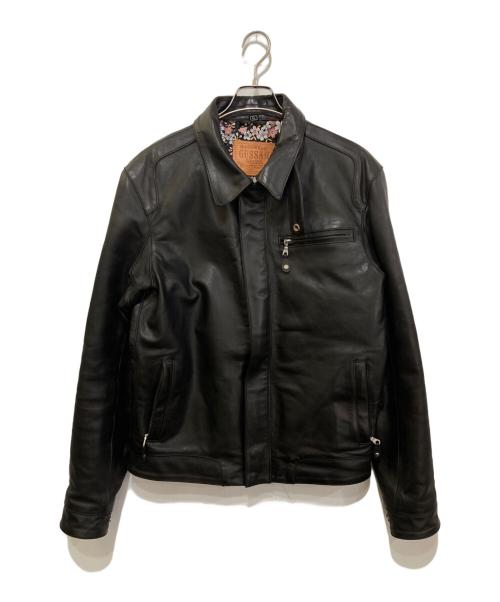 DEGNER（デグナー）DEGNER (デグナー) GUSSAN TEAM MATAGARI 跨 カウレザージャケット ブラック サイズ:XLの古着・服飾アイテム