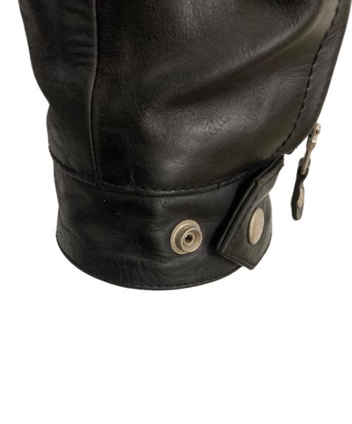 DEGNER（デグナー）DEGNER (デグナー) GUSSAN TEAM MATAGARI 跨 カウレザージャケット ブラック サイズ:XLの古着・服飾アイテム