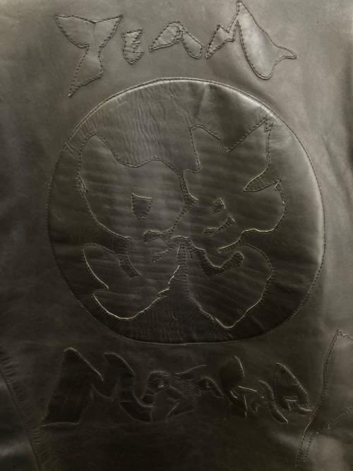 DEGNER（デグナー）DEGNER (デグナー) GUSSAN TEAM MATAGARI 跨 カウレザージャケット ブラック サイズ:XLの古着・服飾アイテム