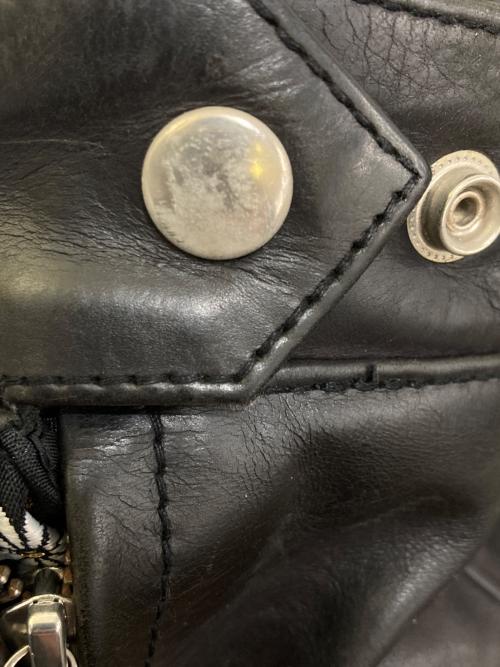 DEGNER（デグナー）DEGNER (デグナー) GUSSAN TEAM MATAGARI 跨 カウレザージャケット ブラック サイズ:XLの古着・服飾アイテム