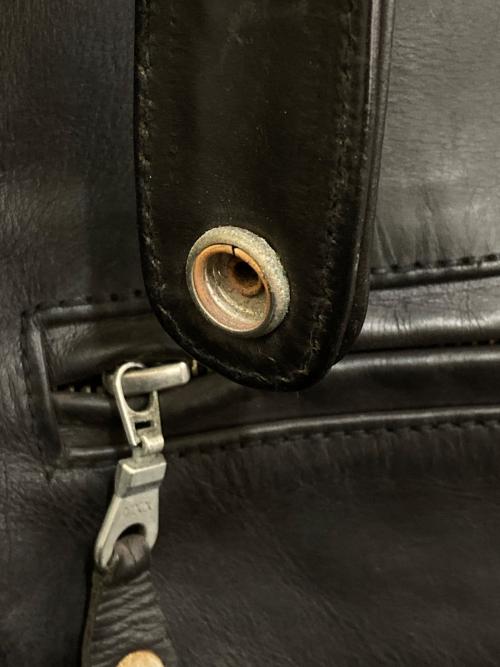 DEGNER（デグナー）DEGNER (デグナー) GUSSAN TEAM MATAGARI 跨 カウレザージャケット ブラック サイズ:XLの古着・服飾アイテム