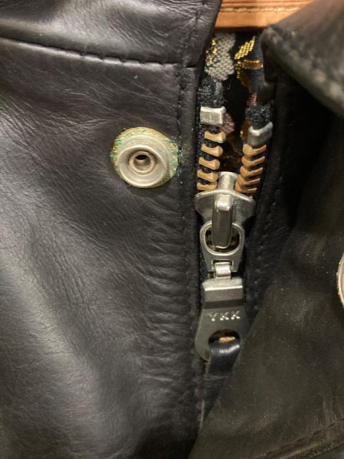 DEGNER（デグナー）DEGNER (デグナー) GUSSAN TEAM MATAGARI 跨 カウレザージャケット ブラック サイズ:XLの古着・服飾アイテム