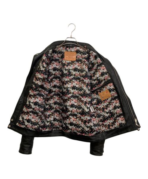 DEGNER（デグナー）DEGNER (デグナー) GUSSAN TEAM MATAGARI 跨 カウレザージャケット ブラック サイズ:XLの古着・服飾アイテム