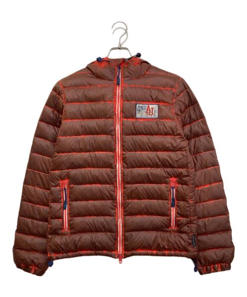 ARMANI JEANS（アルマーニジーンズ）ARMANI JEANS (アルマーニジーンズ) レッドポイントライトダウンジャケット レッド サイズ:44の古着・服飾アイテム